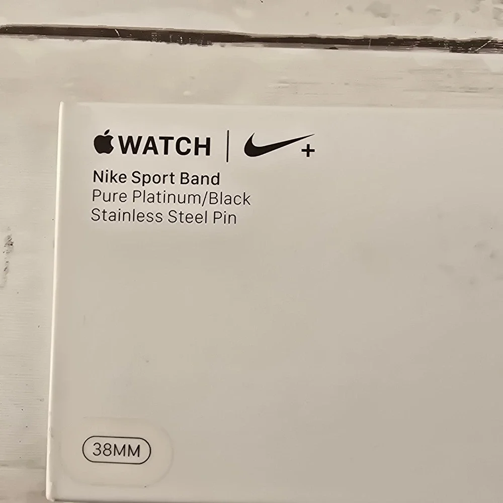 Apple Watch Nike Sport Band 38mm Pure Platinum Black MQWH2AM/A Sport Strap